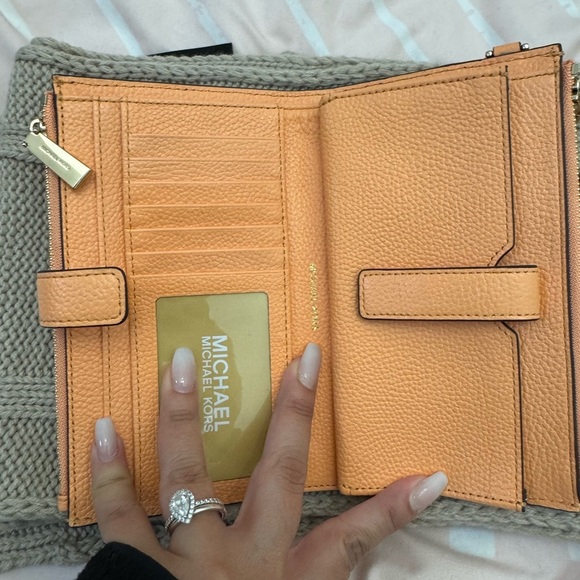 Michael Kors Tan Leather Wristlet - Picture 3 of 5